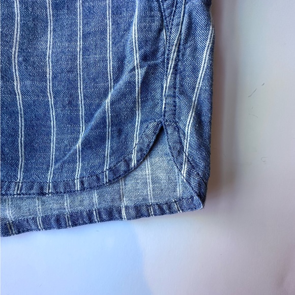 J.Crew Striped Chambray Drawstring Shorts - Picture 6 of 8
